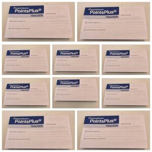 10 WEIGHT WATCHERS POINTS PLUS TRACKERS/PLANNERS-NEW